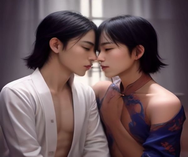 蓝黑色调信息图风格封面图，展示gay片内容分类框架与数据图表，专业冷静视觉风格，电光蓝网格背景